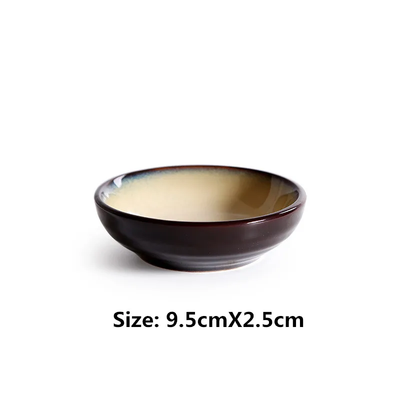 Новая японская керамическая посуда, ручная роспись, глубокая Квадратная тарелка, миска для супа, миска для рисовой лапши, японская посуда, набор керамической посуды - Цвет: L