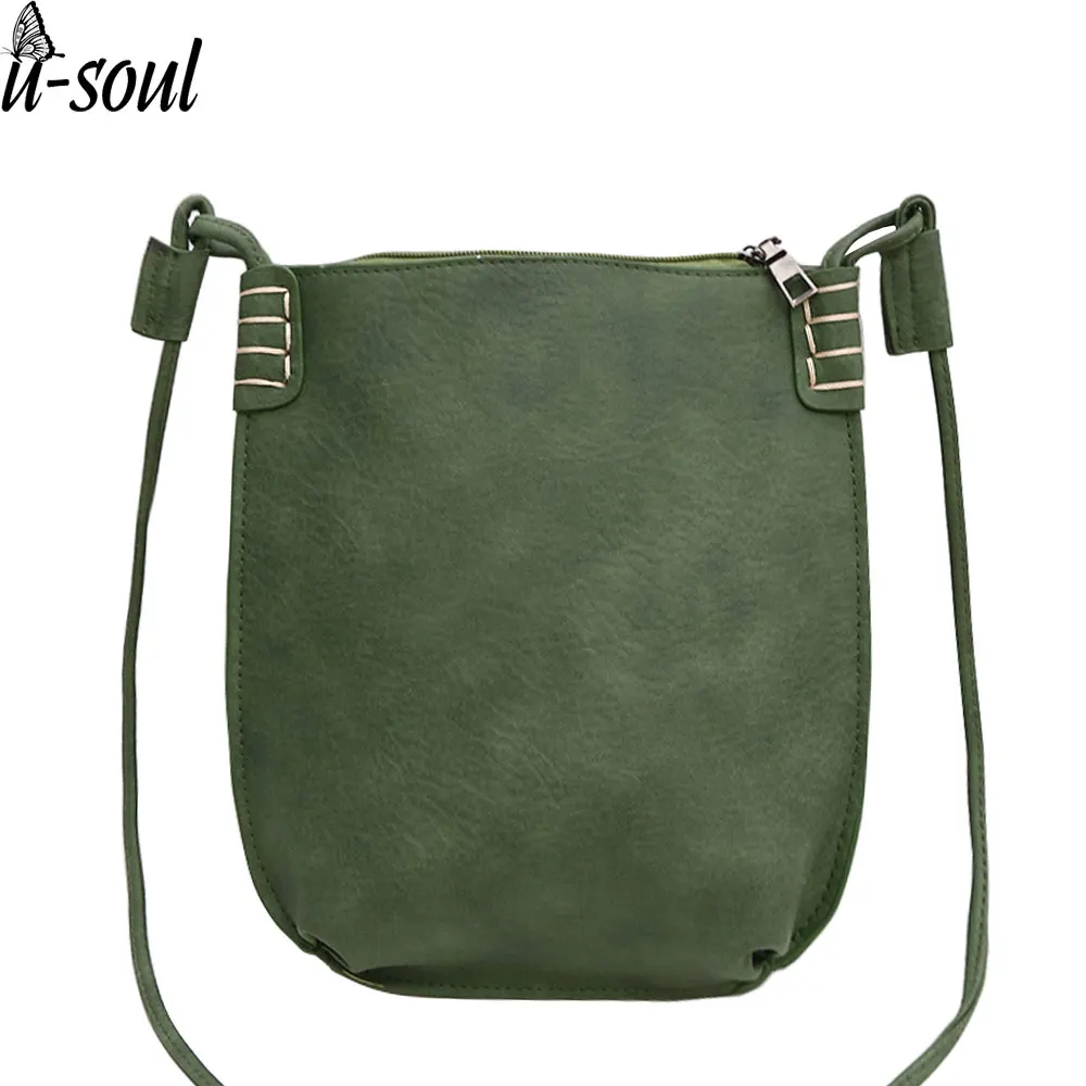 

women shoulder bag bucket women messenger bag vintage ladies pu leather women handbag purse and pouch bag A1732