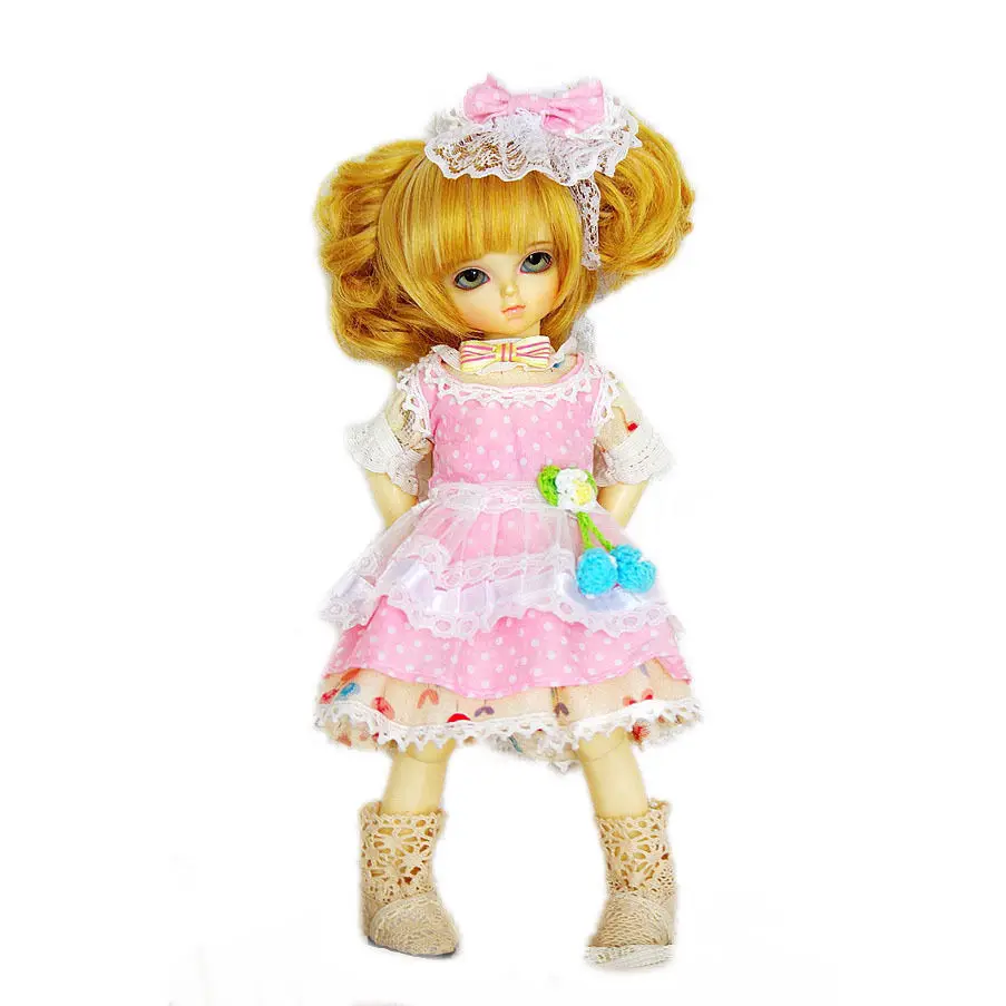 Blyth Doll MMK Lati Puki Dollfie Loli Shoes Outfit Red Whitein Dolls