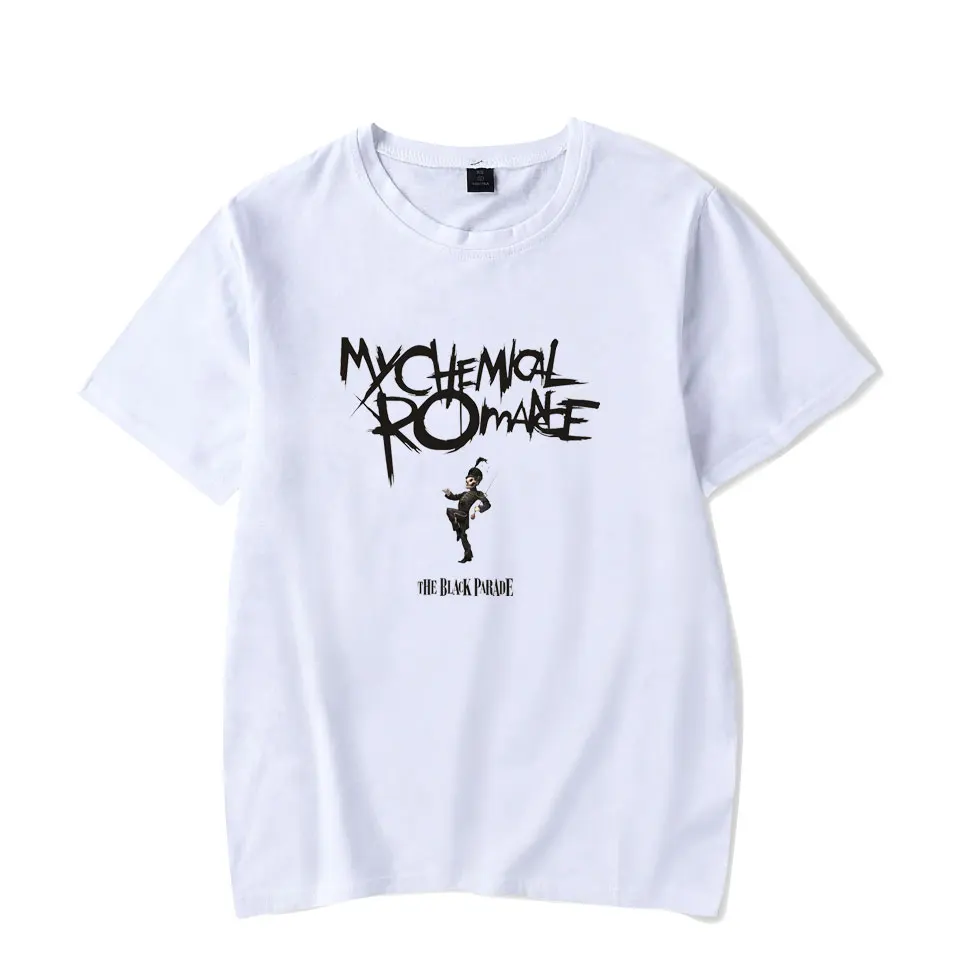 Забавная Мужская футболка My Chemical Romance футболки Для мужчин прохладный и модные женские туфли/Для мужчин одноцветное с круглым О-образным вырезом футболки с коротким рукавом