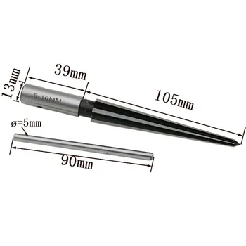 

3-13mm 6 Fluted Bridge Pin Hole Handheld Reamer Taper Woodworking Countersink Drill Wood Drill Bit Reaming Knife Drill Tool