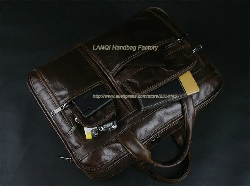 Роскошный мужской портфель из натуральной кожи, деловая сумка, кожаная сумка-мессенджер, сумка на плечо для мужчин, портфель для ноутбука