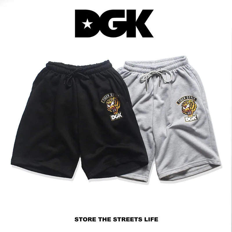 DGK мужские летние шорты 19SS шнурок с забавным тигром DGK шорты модные повседневные Пары DGK шорты