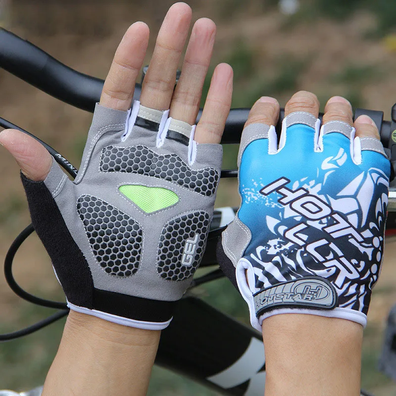 Cycling Gloves Half Finger Gel Pad Sport Gloves Anti Skid Breathable