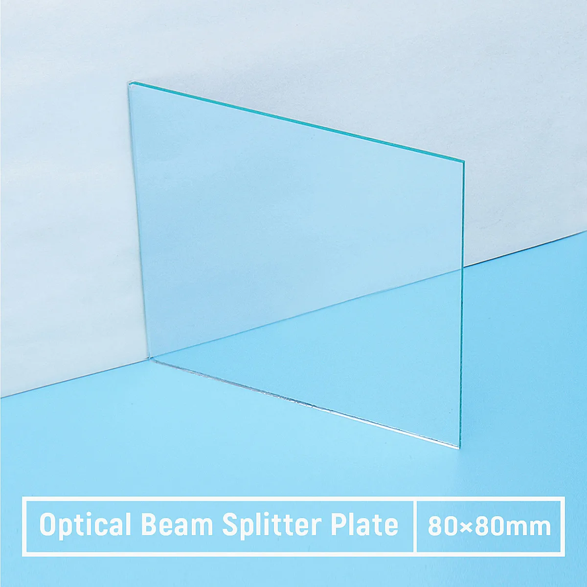 

1Pcs 50R/50T Optical Beam Splitter Plate Optical Laser Lens 80*80*1.1mm