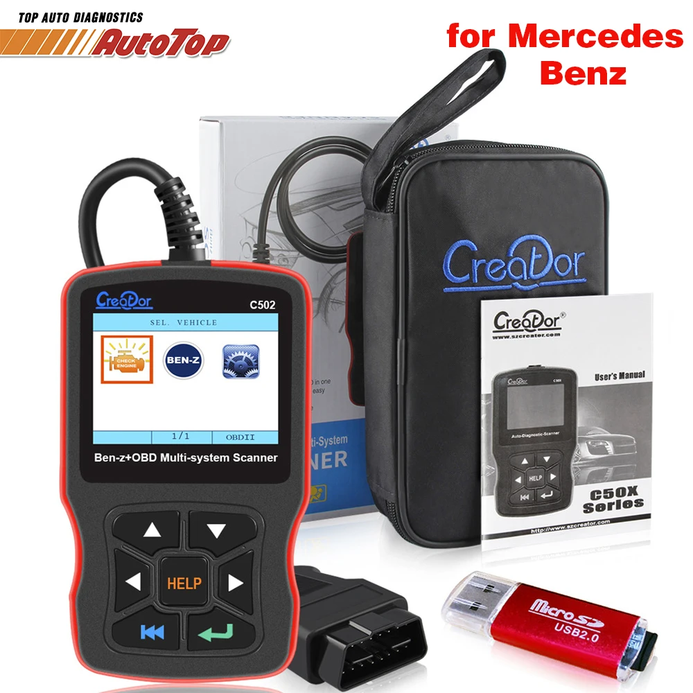Creator C502 OBD2 Diagnostic Scanner Cars Diagnostic Tools for Mercedes