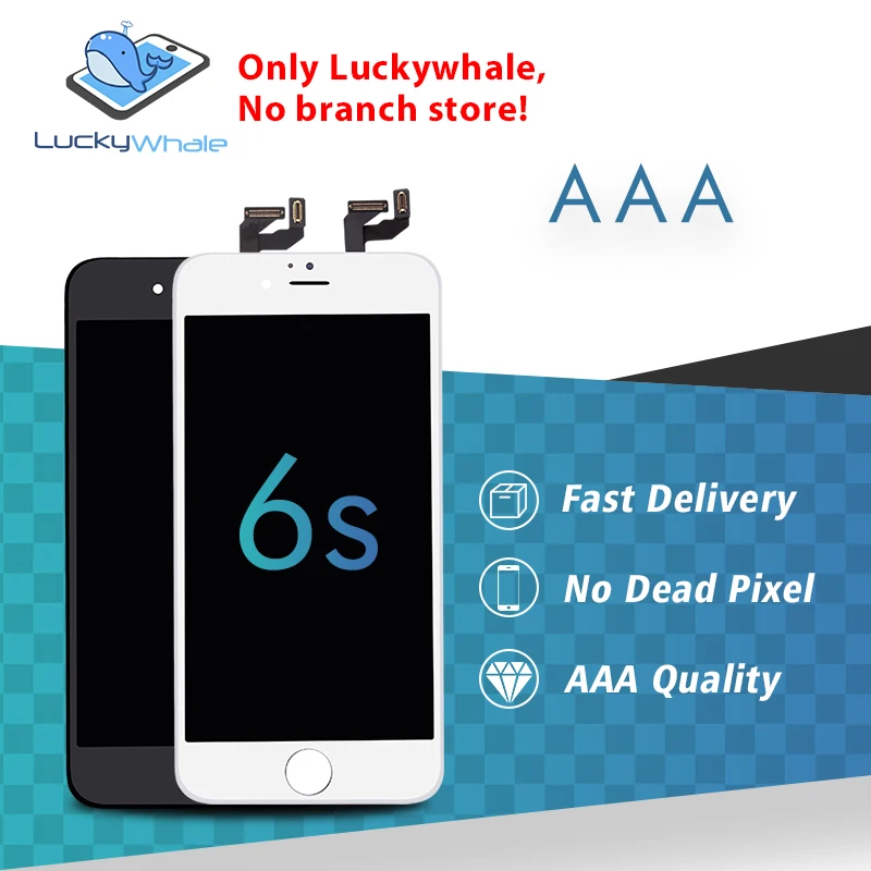 

High Quality Lcd Screen For iPhone 6S 6S Plus No Dust or Dead Pixel Grade AAA Top LCD And Backlight Display, Strong Packing