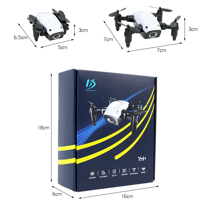 S9 складной Радиоуправляемый Дрон игрушка мини Дрон Микро Карманный Дрон Радиоуправляемый вертолет Квадрокоптер с HD камерой удержание высоты Wifi FPV Дрон подарок