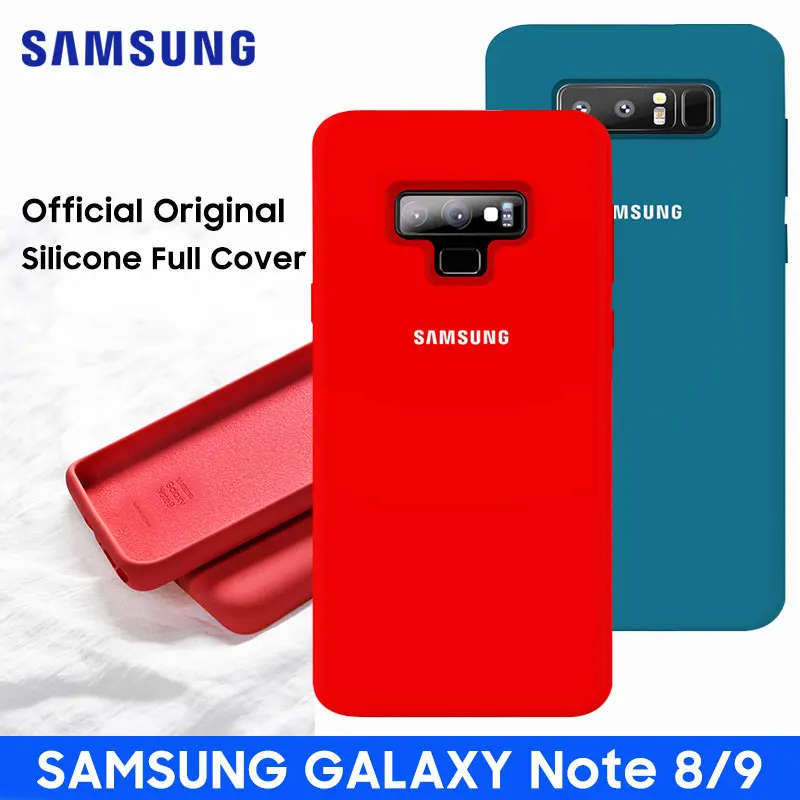 

SAMSUNG Note 9 Case Official Original Silky Liquid Soft Silicone Fitted Full Cover Samsung Galaxy Note 8 9 Case & Retail Package