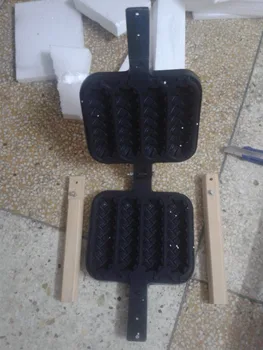 

4 pcs/plate Lolly waffle mould hot dog waffle grill waffle iron