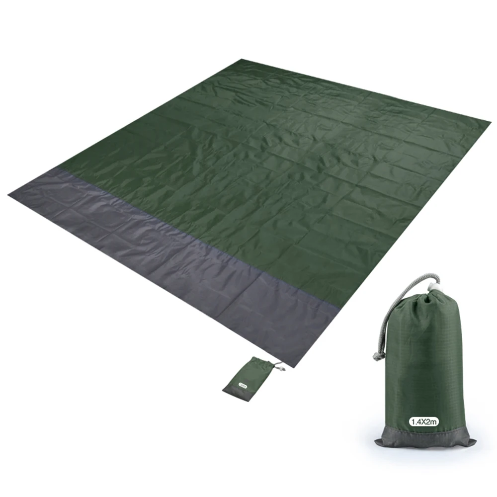 Водонепроницаемый пляжное одеяло Открытый портативный коврик для пикника Кемпинг наземный коврик матрас Открытый Кемпинг коврик для пикника одеяло - Цвет: Army Green