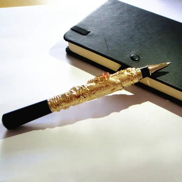 

Christmas gifts for him and Christmas party supplies wholesale Luxury gold color pen with nice gift box 2 pcs a lot