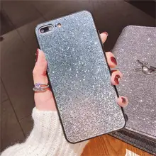 

Colorful Gradient Glitter Case For iPhone 6 6s 7 8 Plus X XS 5 5S SE Case Girl Soft TPU & PC Phone Cover For iPhone XS Max XR
