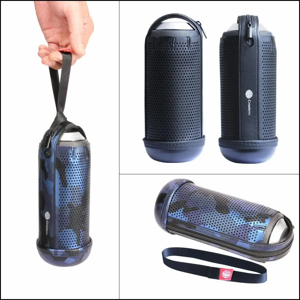 Crust Pro Practical Wireless Bluetooth Loudspeaker PU Speaker Cases