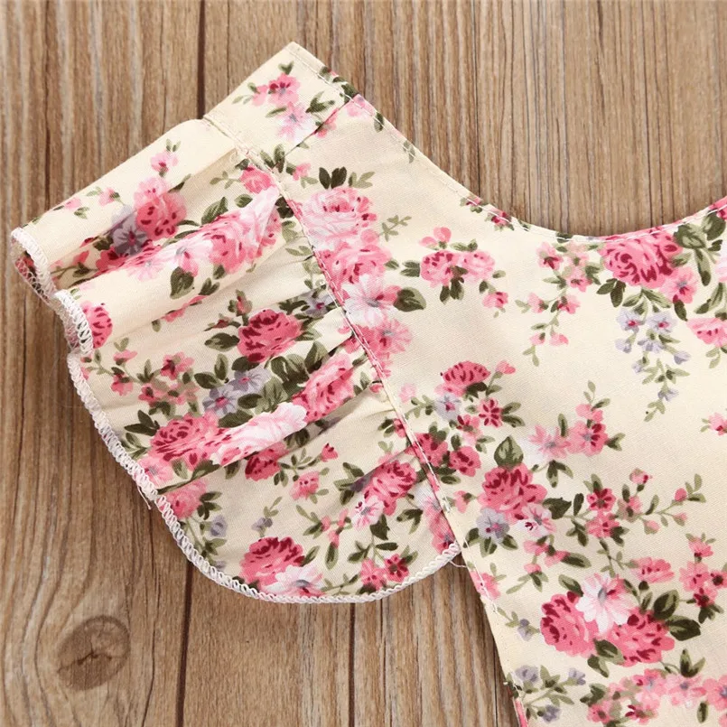 Baby Clothing Newborn Infant Kids Baby Girls Floral Romper Jumpsuit Outfit Playsuit Clothes romper do beb menina (11)