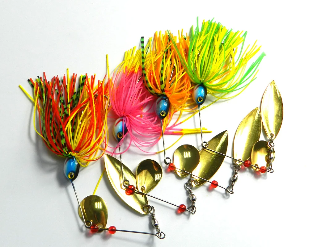 Spinnerbait Fishing Lure Metal Hard Sequins Spinner Beard Buzz Bait