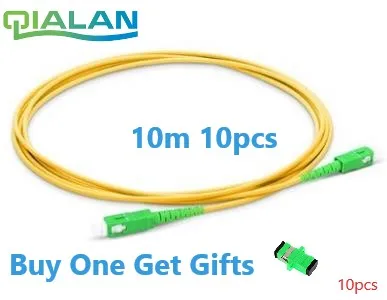 

SC APC Fiber Patchcord Simplex 2.0mm Optical Jumper SC Cable PVC(OFNR) 9/125 Single Mode SC FTTH Optic Fiber Patch Cord
