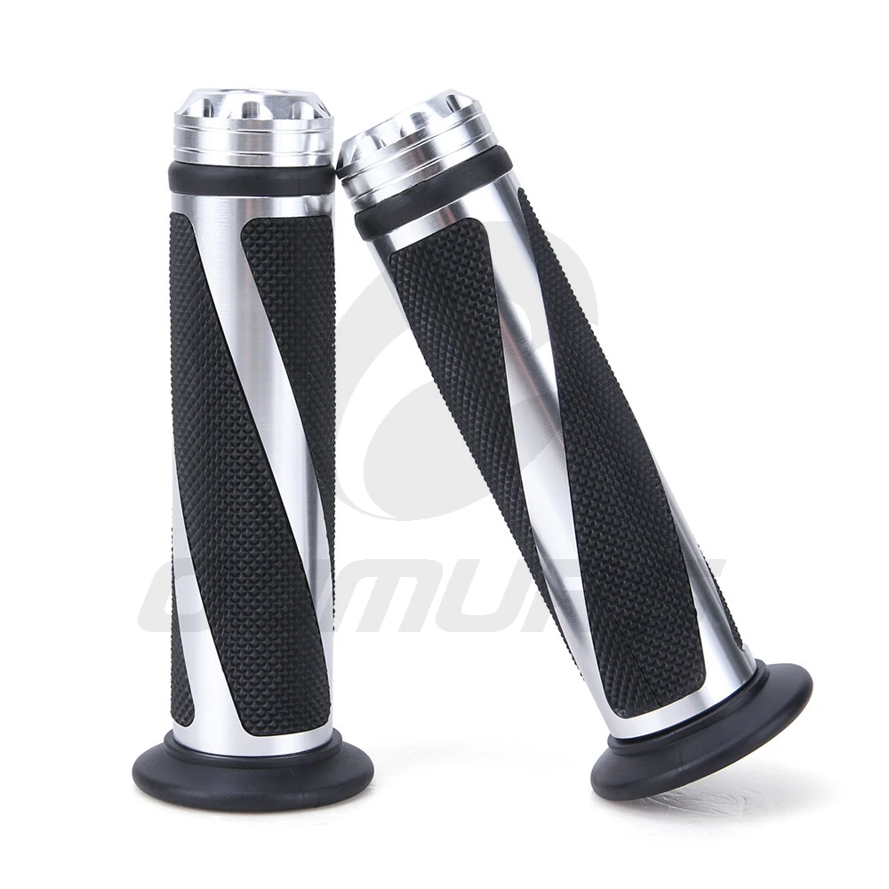 OUMURS Motorcycle Handle Grip 7/8"22mm Handlebar CNC Aluminium Motorbike Universal Dirt Pit Bike Handlear Grips For Suzuki Honda