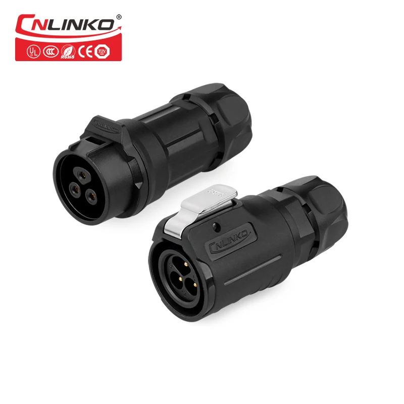 Cnlinko M16 3pin соединителя PBT Пластик в виде ракушки золотые шпильки