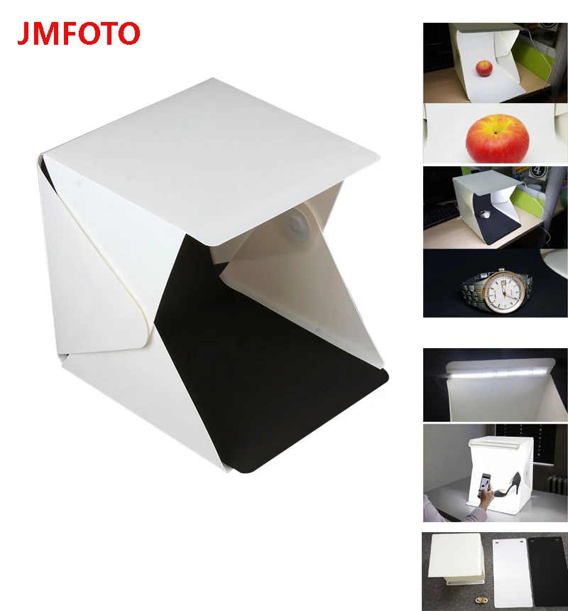 Portable Folding lightbox Photography Studio Softbox LED Light box for