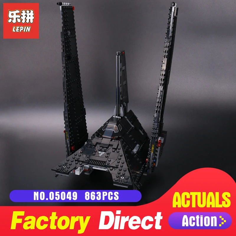 

863Pcs Lepin 05049 Star Series The Shuttle Building Blocks Bricks DIY toys 75156 for hildren Christmas toys LegoINGlys Wars