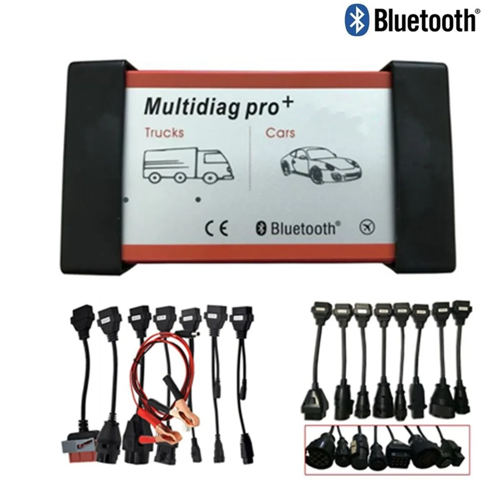 

DHL Free Multidiag Pro 2015r3 Diagnostic tool Bluetooth Do More Cars/Trucks and obd OBD2 Scanner+car carbles+truck cables
