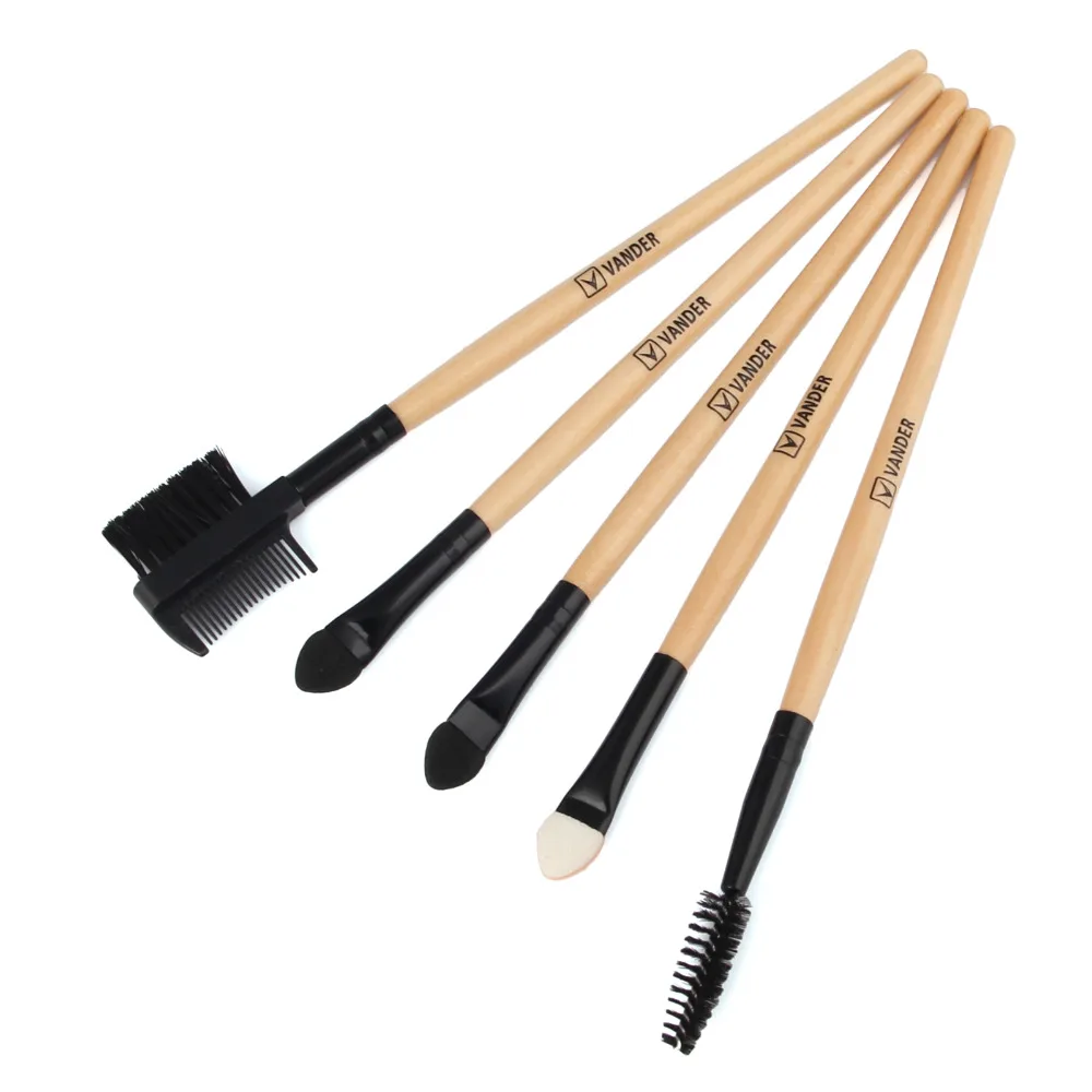 VANDER 24pcs Makeup Brushes Set Kit Professional Eyeshadow Eyeliner Cream Make up Brushes Cosmetic Beauty Maquillaje with Bag (12)