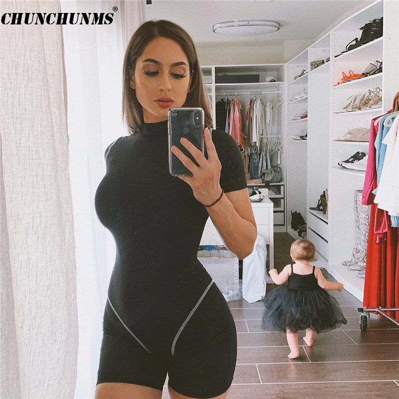 2019 Casual Women Playsuits Fashion Solid Sheath Ladies Jumpsuits Sexy Bandage Capris Summer Fitness Mujer Overalls 2019 Casual Women Playsuits Fashion Solid Sheath Ladies Jumpsuits Sexy Bandage Capris Summer Fitness Mujer Overalls