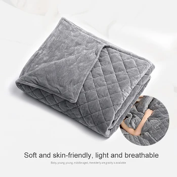 

Adult Weighted Blanket Quilt Sleep Helper for Anxiety Insomnia Stress Set Bedspread Plush Cover for Bed Sofa Warm-1-1.85kg