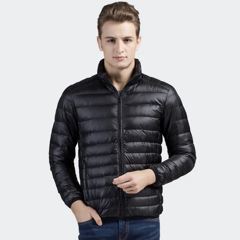 

Winter Autumn Duck Down Jacket Men's Coat Warm Clothing 90% Down Content thin ultra light down jacket