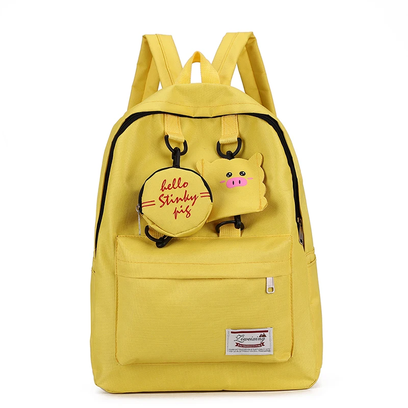 

High school students' backpacks are versatile and simple campus ins style