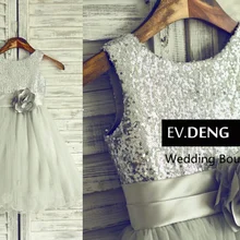 Настоящее цельнокроеное платье без рукавов с блестками для девочек на свадьбу; коллекция года; vestido de noiva; платье для выпускного вечера; Лидер продаж;