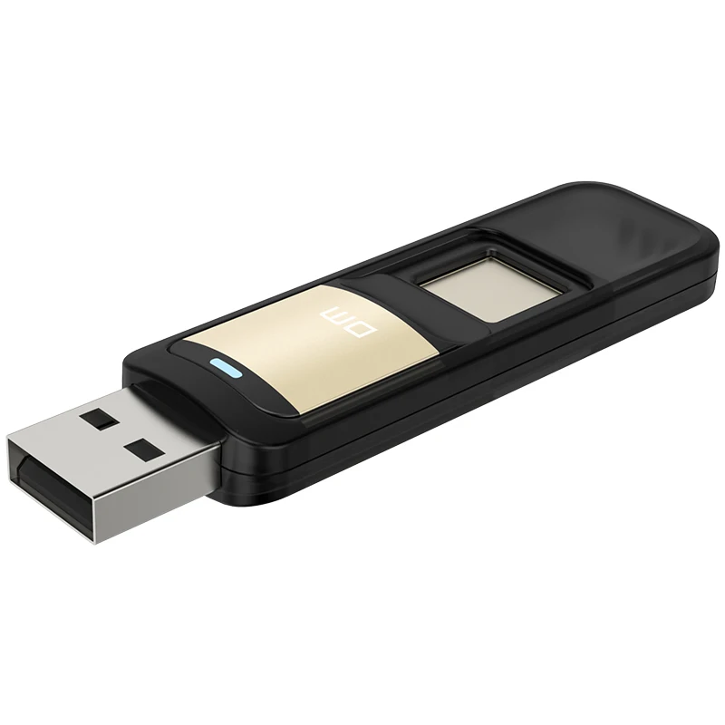 DM PD061 USB3.0 64GB U диск устройство для хранения флэш-накопитель с функцией шифрования отпечатков пальцев Золотой/Серебряный цвет