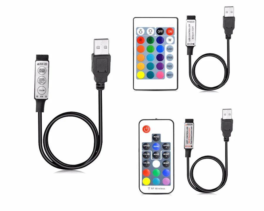 Светодио дный Светодиодная лента В 5 в USB power Светодиодная лента RGB 2835 3528 SMD HD tv Настольный ПК подсветка экрана и смещение освещения 0,5-5 м