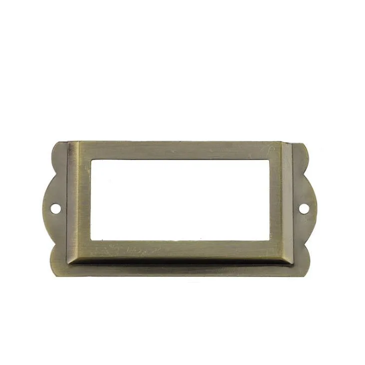 1pcs bronze 1 шт. бронзовая Рисование 85*42 мм визитная карточка рамка этикетка карта старомодный ярлык ящика вставка Примечание аксессуар Inser - Цвет: 1pcs bronze