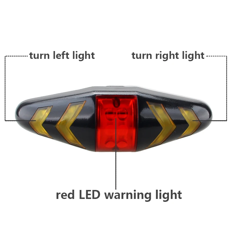Top Smart Bicycle Rear Light Wireless Remote Control Bike Turning Light Safety Taillight Cycling Seat Warning Lights Tail Lamp 21