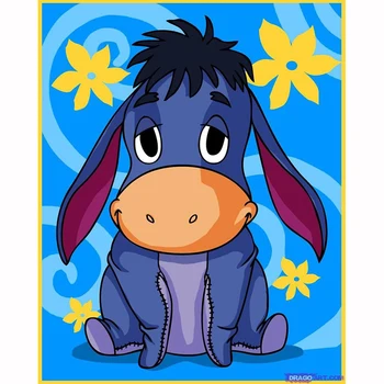 

NEW Arrival DIY Diamond Painting,Needlework Cartoon Donkey 5D full Diamond Embroidery Cross Stitch Rhinestone Home paint