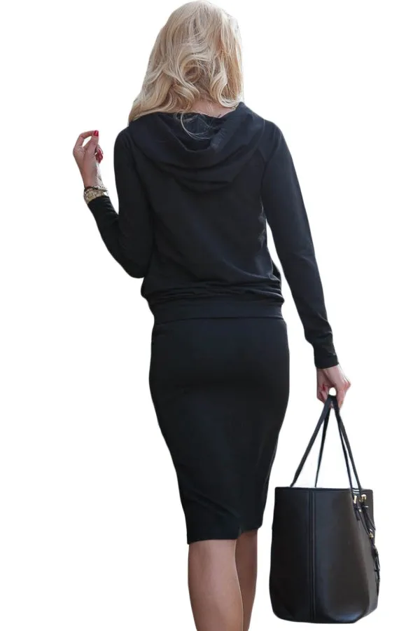 Black-Sporty-Hoodie-Pencil-Skirt-Set-LC63017-2-3