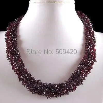 

Stunning! 4Strands Garnet Necklace