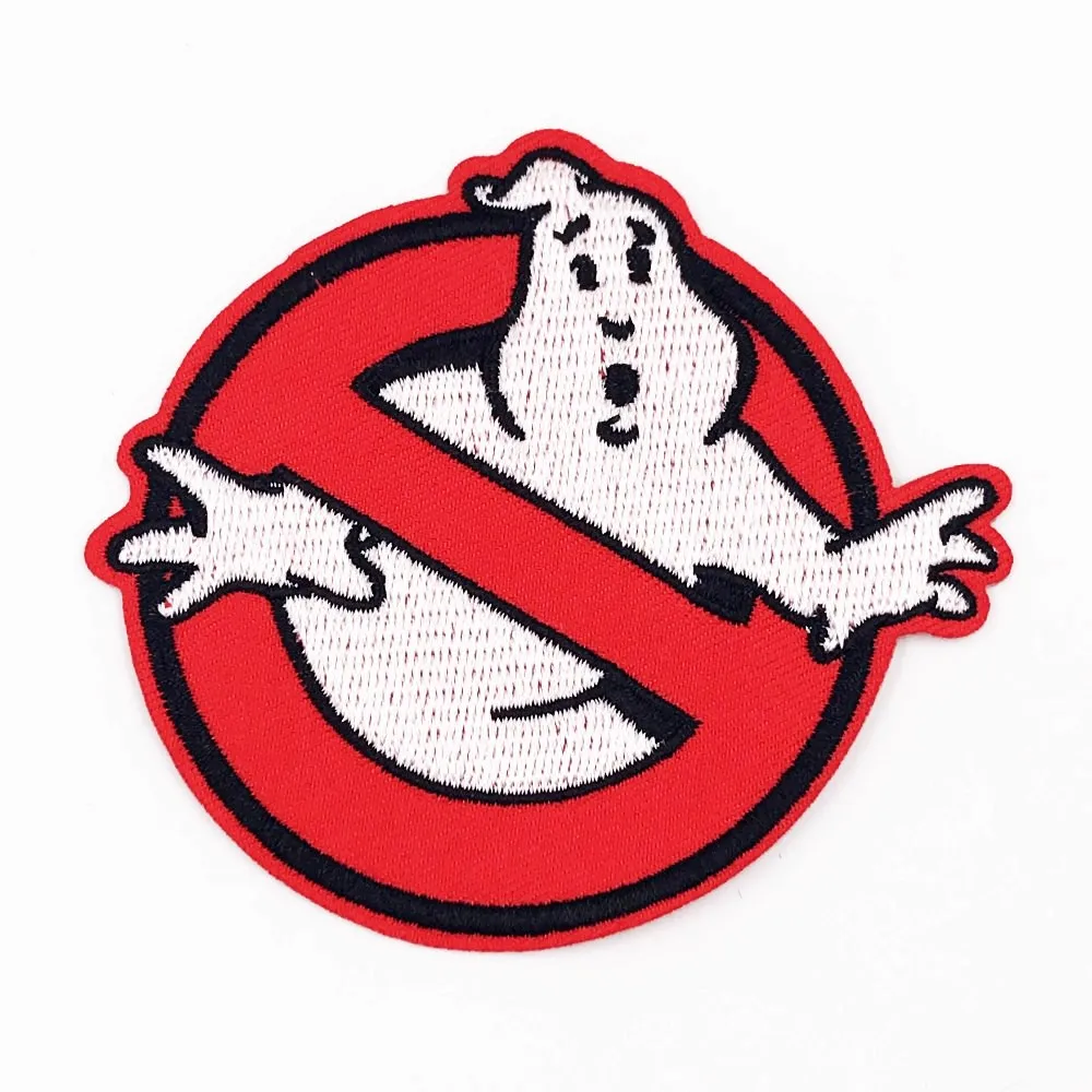 

1PCS Ghostbuster Movie Iron On Patch Sewing On Embroidered Applique Patch for Jacket Clothes Stickers DIY Apparel Accessories