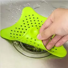 Colorful Silicone Kitchen Cleaner Sink Filter Sewer Drain Hair Colanders & Strainers Filter Bathroom Sink