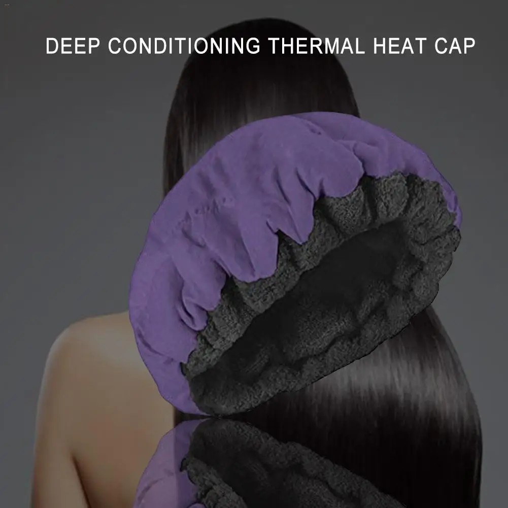 Deep Conditioning Heat Cap Hot&Cold Oil Cap Heating Hair Cap Mask Hot Oil DIY Thermal Cold Treatment Hair Styling Tools