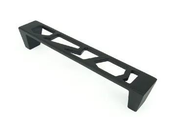 

High-end cabinet wardrobe door handle hollow knob postmodern black and white ( C.C.:128mm L:160mm )