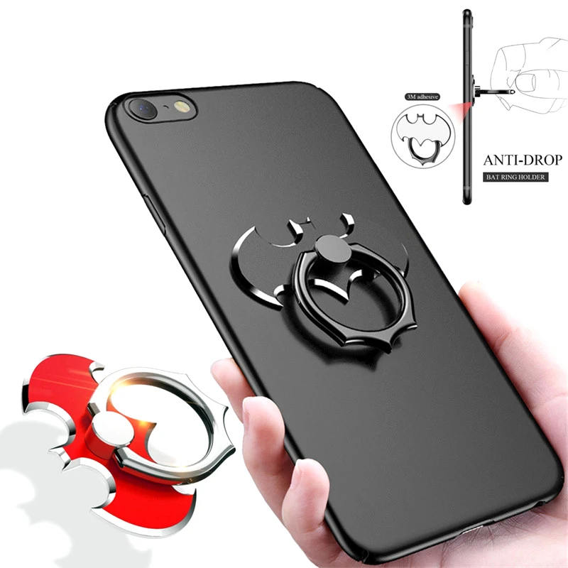 

Phone Rring Universal Luxury Batman Aluminum Metal Finger Ring Smart Mobile Cell Phone Hand Desk Stand For iPhone Xiaomi Holder