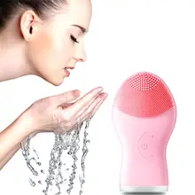 1 шт. USB электрическая щетка для чистки лица водонепроницаемое Силиконовое Очищение лица основа под макияж контроль удаления угрей Массажер для красоты B