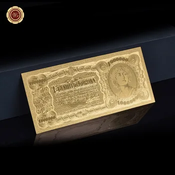

High Quality Gold Foil Banknote Hungary 1000000 Forint As Give Away Gift