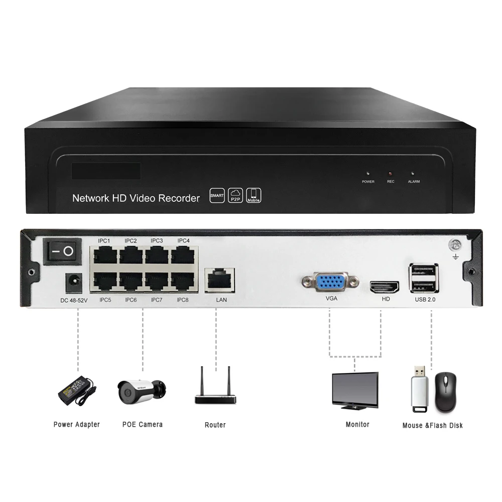 BFMore 4ch 5.0MP 4.0MP POE Комплект H.265 + система видеонаблюдения 8ch NVR ip камера наружная ИК