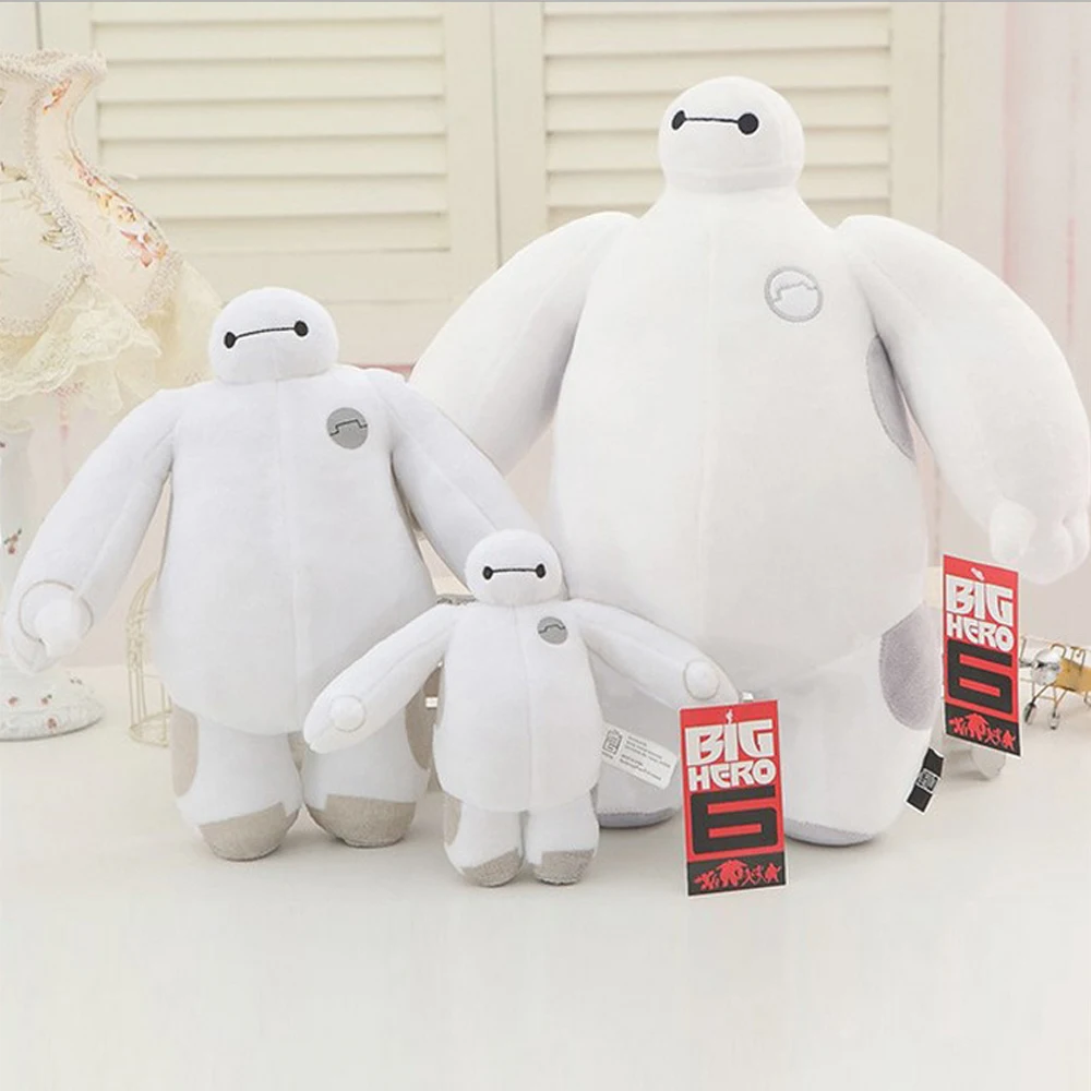 Высокое качество большой размер 50 см Baymax мультфильм фильм плюшевая Мягкая игрушка игрушки Большой Герой 6 детские игрушки baymax плюшевые дети подарок 40 и 30 см