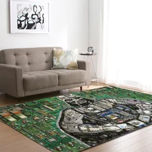 Домашний Декор Гостиная Спальня Печать ковер спальня комната коридор большая прямоугольная область йога коврик Современный напольный ковер