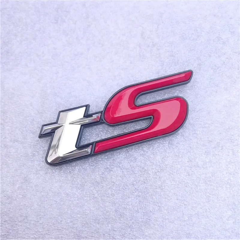 ABS 3D TS эмблема значок наклейка отличная гладкая глянцевая наклейка для Subaru Forester BRZ WRX STI аксессуары для стайлинга автомобилей - Название цвета: sliver